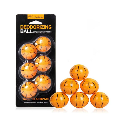 Factory Wholesale 6 in 1 Odor Eliminator Sneaker Deodorizing Balls Freshener Deodorant Ball Shoes Deodorizers