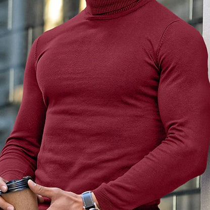 Kessoro women's high-neck turtleneck top in navy, black or burgundy, view 13 of 18