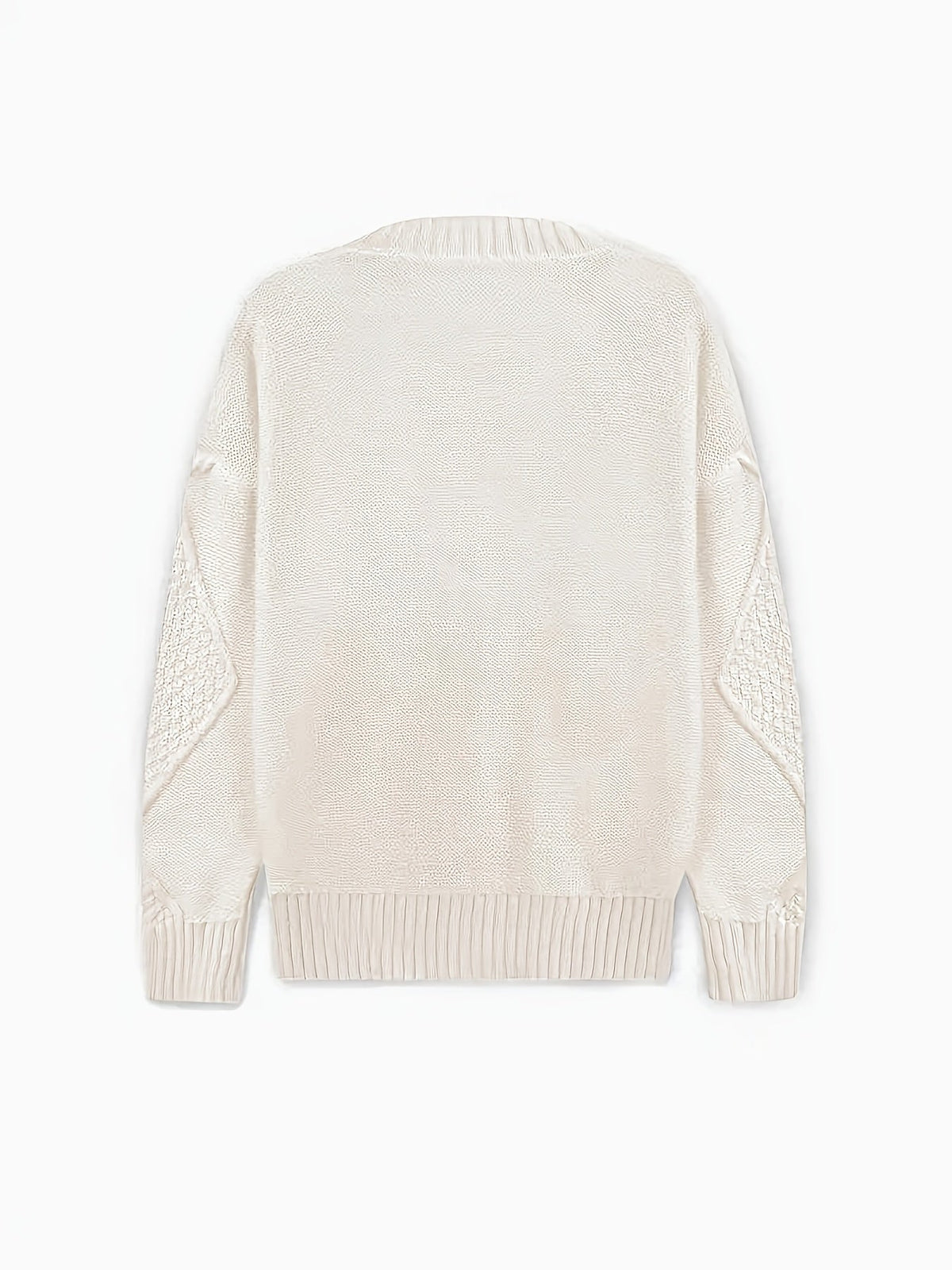 Kessoro women's cozy cable-knit button-front cardigan in pink and apricot