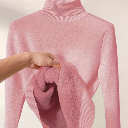 Kessoro women's fleece-lined high-neck sweater in one of six colourways, view 29 of 32