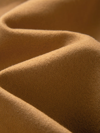 Kessoro men's tailored longline overcoat in brown or navy, view 7 of 13