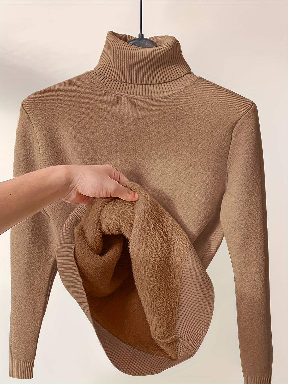 Kessoro women's fleece-lined high-neck sweater in one of six colourways, view 2 of 32