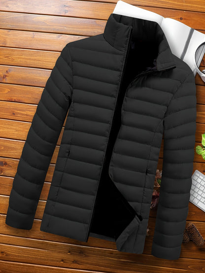 Kessoro men's lightweight windproof quilted jacket in yellow, black and green - product view 12