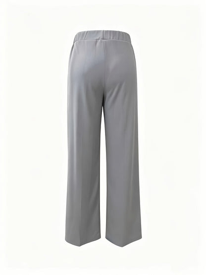 Kessoro women's high-waisted wide-leg pants in one of twelve colourways, view 9 of 20