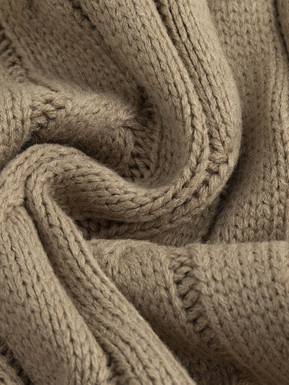 Kessoro men's shawl collar cable knit cardigan in refined classic colourways