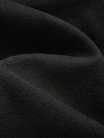 Kessoro men's double-breasted tailored overcoat in black, view 7 of 7