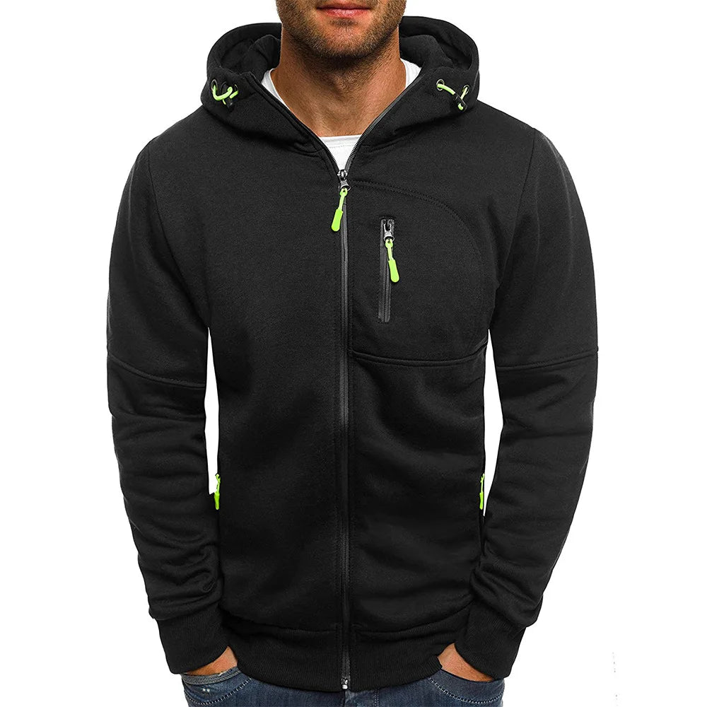 Kessoro Men's Solid Hooded Sweater — view 3