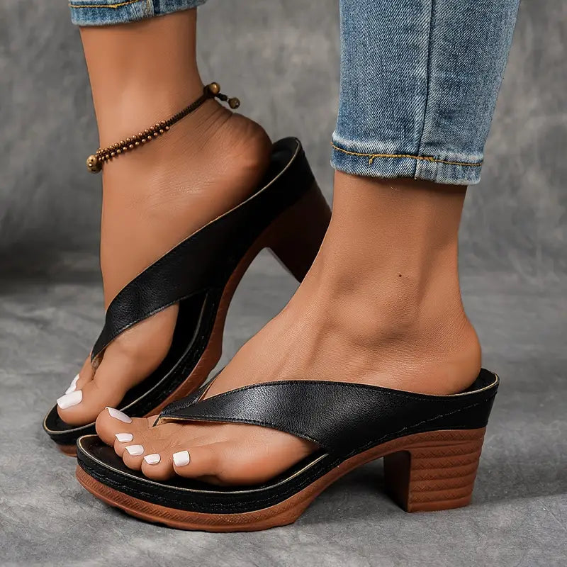 Kessoro women's cushioned premium heeled sandals in gold, black, brown and white