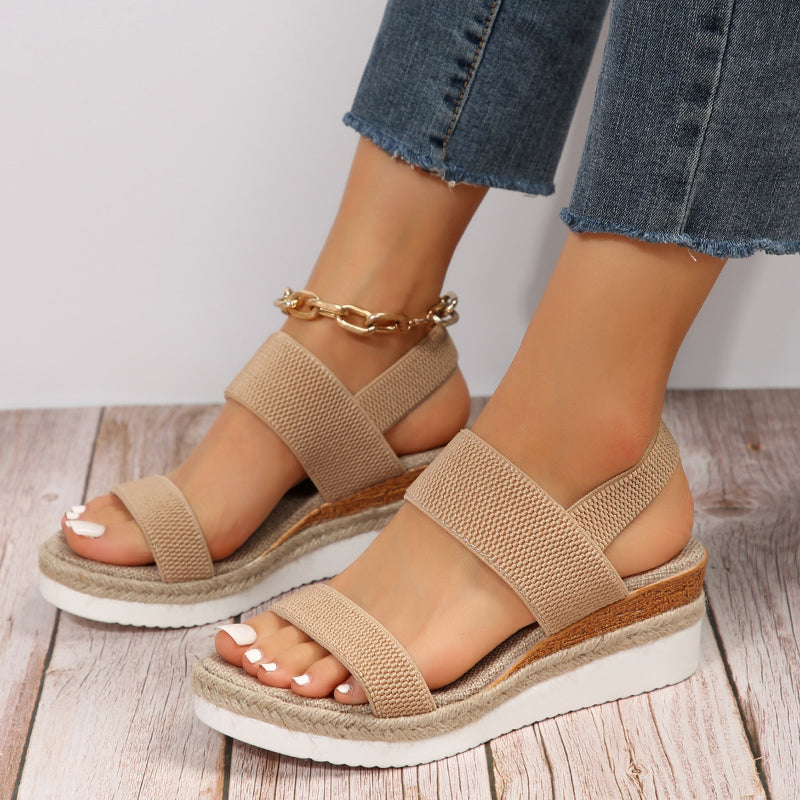 Women's classic orthopedic comfort sandal in brown, black and blue with cushioned sole