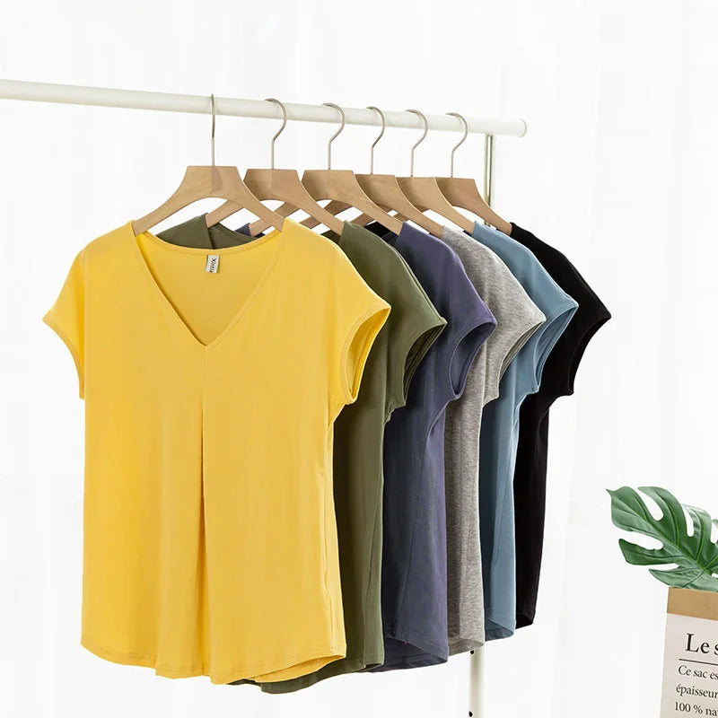 Kessoro Women's Oversized Casual Cotton T-Shirt — view 2