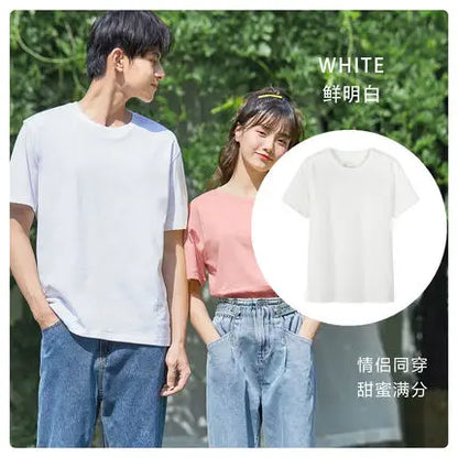 Men's everyday short-sleeve cotton T-shirt, flat lay