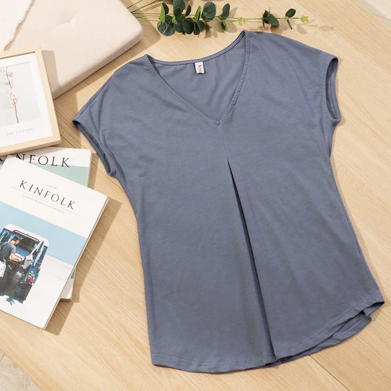Kessoro Women's Oversized Casual Cotton T-Shirt — view 3