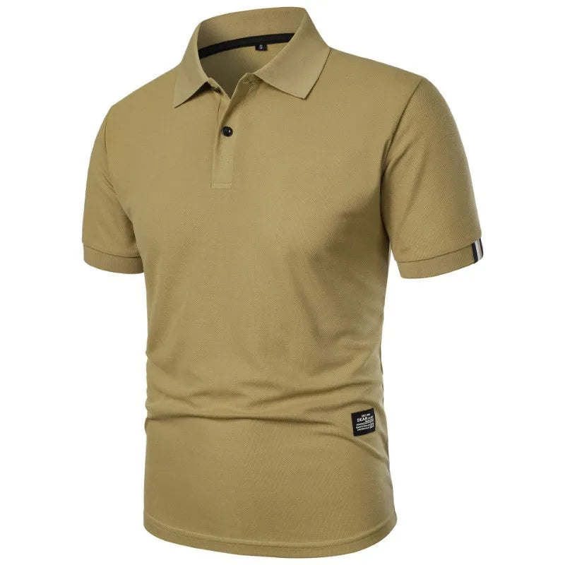 Men's casual button-up collar shirt in assorted colours