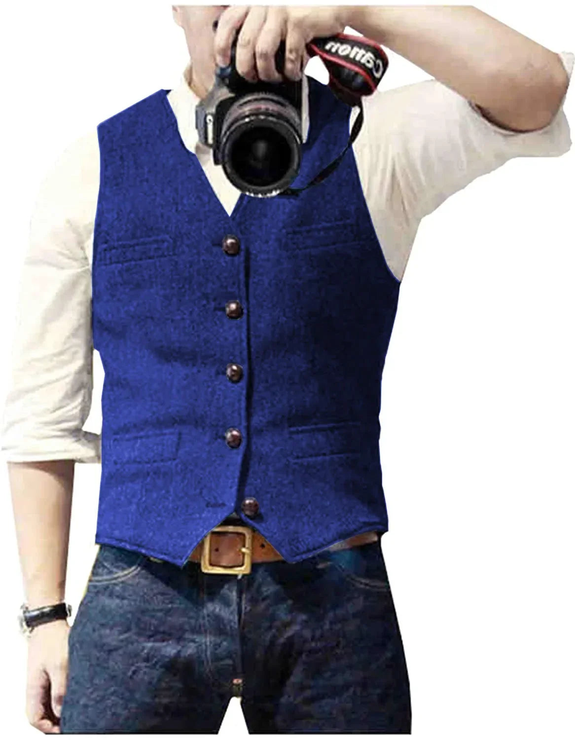 Kessoro men's tailored heritage formal waistcoat in navy, burgundy, black, grey and champagne