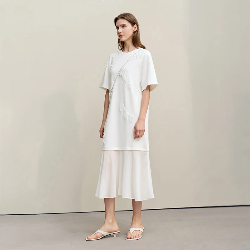 Kessoro Women's Casual Patchwork Dress — view 4