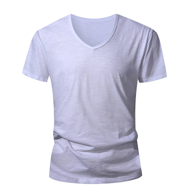 Men's short-sleeve cotton jersey T-shirt, back view
