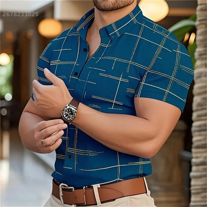 Men's casual shirt, garment measurement chart