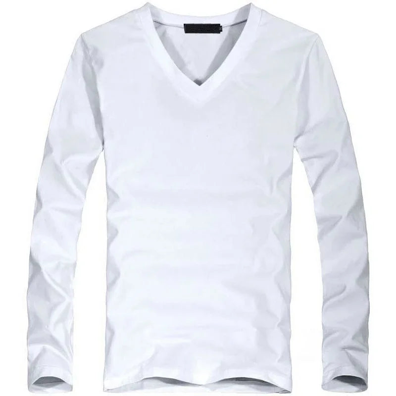 Kessoro Men's Solid Long-Sleeve T-Shirt — view 6