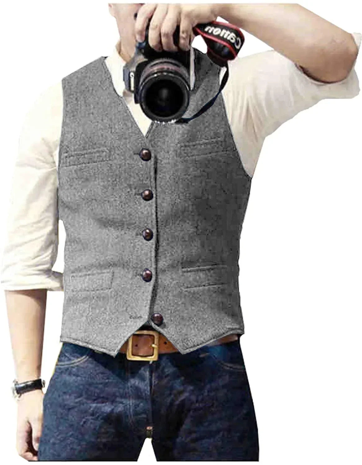 Kessoro men's tailored heritage formal waistcoat in navy, burgundy, black, grey and champagne