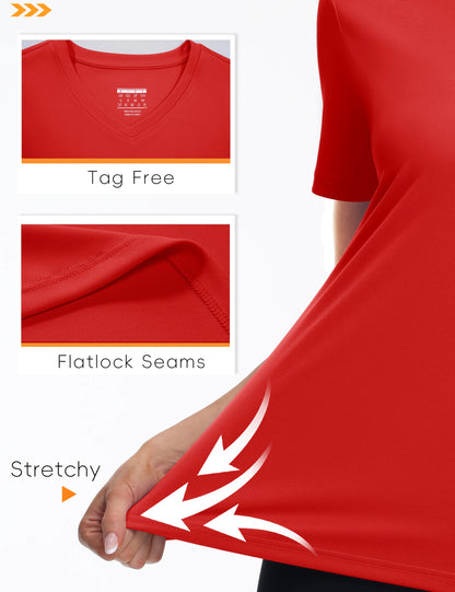 Kessoro Women's Quick-Dry V-Neck Sun Protection Tee — view 6