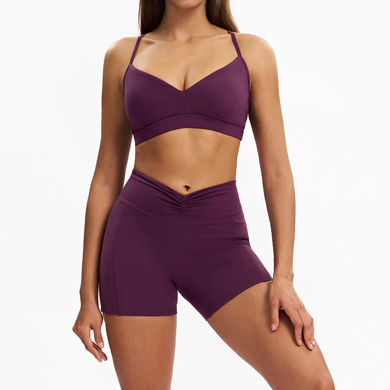 Women's long-sleeve 2-piece set, back view