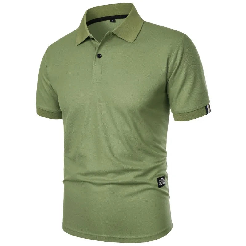 Men's casual button-up collar shirt in assorted colours
