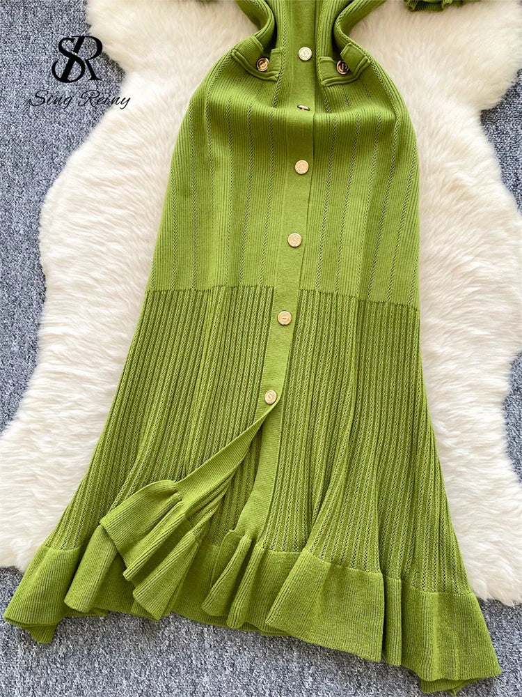 Kessoro Women's Solid Knit Sundress — view 10