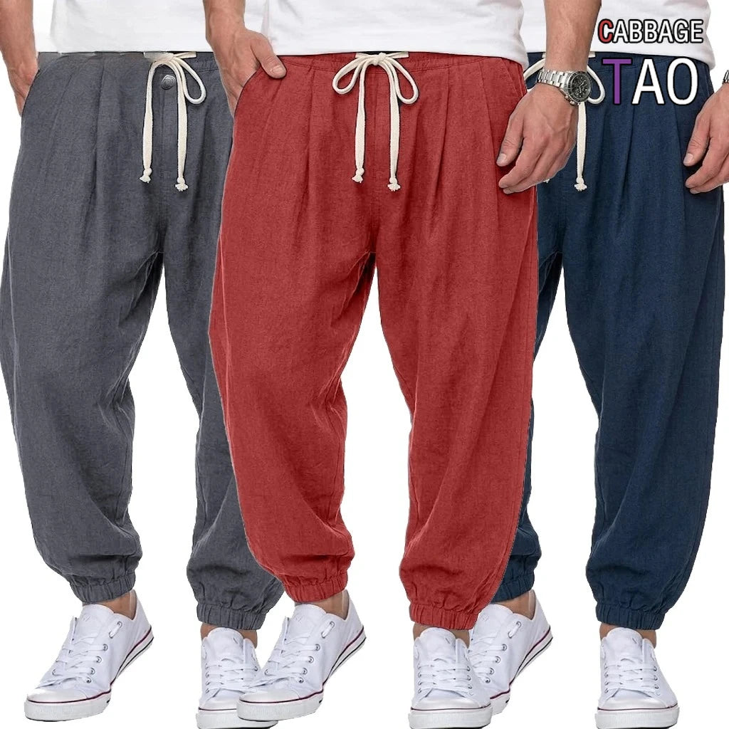 Kessoro Men's Straight-Leg Cotton Chino Trousers — view 2