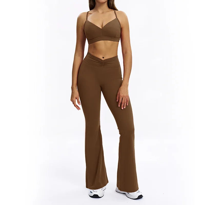Women's matching trousers, front view