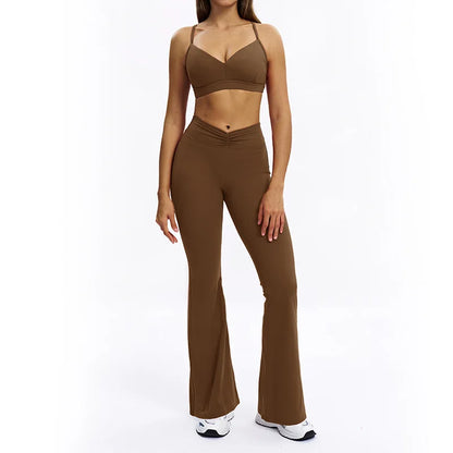 Women's matching trousers, front view