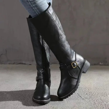 Kessoro Women's Chunky-Heel Over-the-Knee Riding Boots — view 6