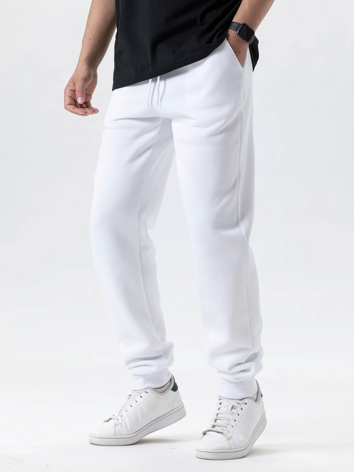 Kessoro Men's Tapered Fleece Jogger Sweatpants — view 7