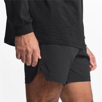 Kessoro Men's Camo Print Drawstring Casual Shorts — view 6
