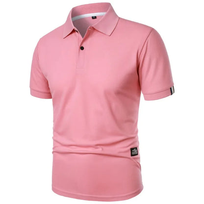 Men's casual button-up collar shirt in assorted colours