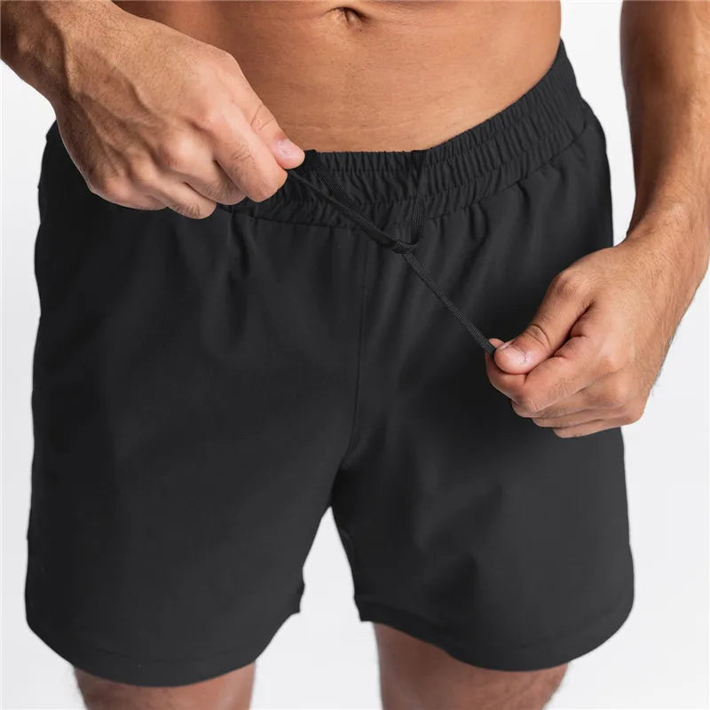 Kessoro Men's Camo Print Drawstring Casual Shorts — view 4