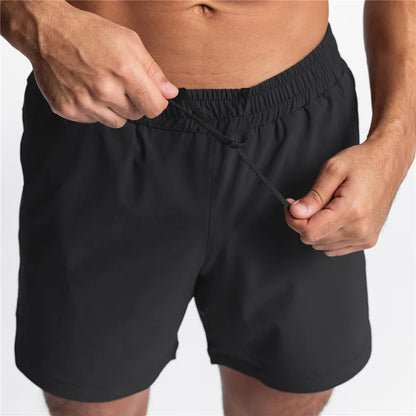 Kessoro Men's Camo Print Drawstring Casual Shorts — view 4