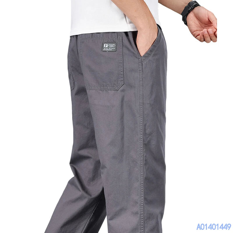 Kessoro Men's Straight-Leg Cotton Drawstring Sweatpants — view 9
