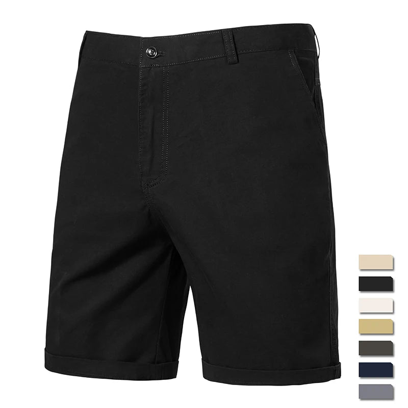 Kessoro Men's Straight-Fit Cotton Chino Shorts — view 3