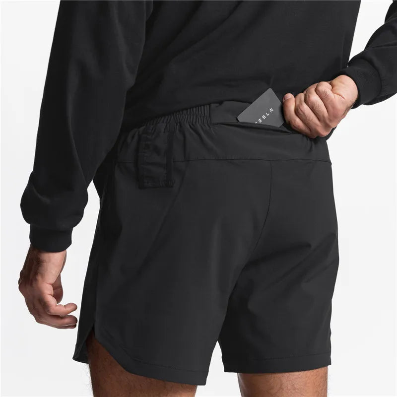 Kessoro Men's Camo Print Drawstring Casual Shorts — view 2