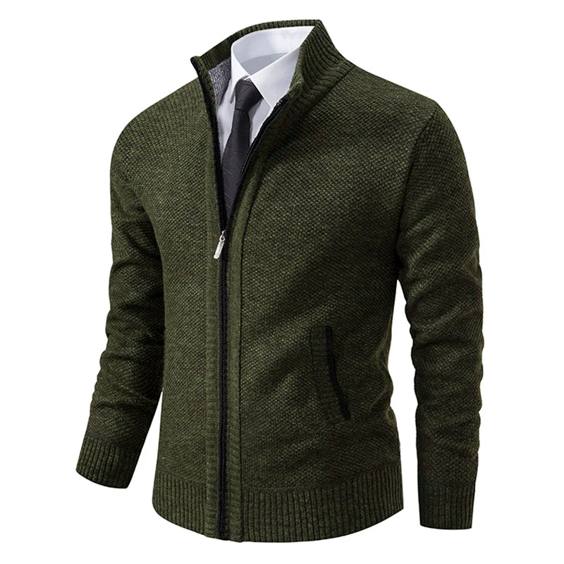 Kessoro Men's Warm Fleece Cardigan — view 5