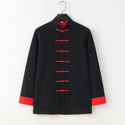 Kessoro Men's Long-Sleeve Cotton Coat — view 2