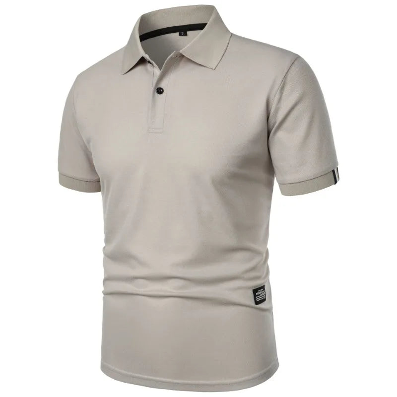 Men's casual button-up collar shirt in assorted colours