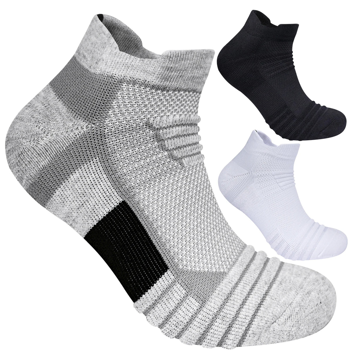 Kessoro Men's Cotton Blend Crew Socks 3-Pack — view 2