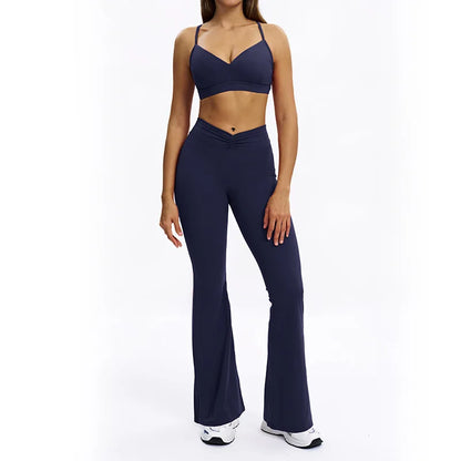 Women's long-sleeve 2-piece set, upper body detail