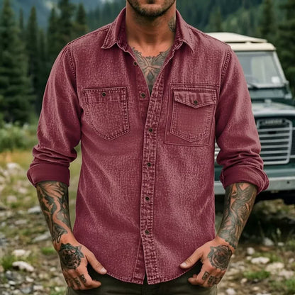 Kessoro Men's Vintage Casual Denim — view 6