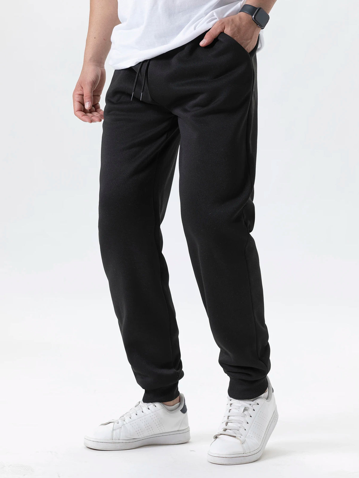 Kessoro Men's Tapered Fleece Jogger Sweatpants — view 3