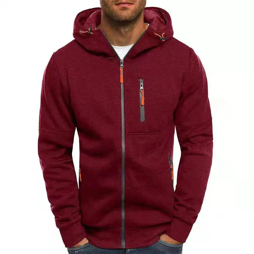 Kessoro Men's Solid Hooded Sweater — view 12