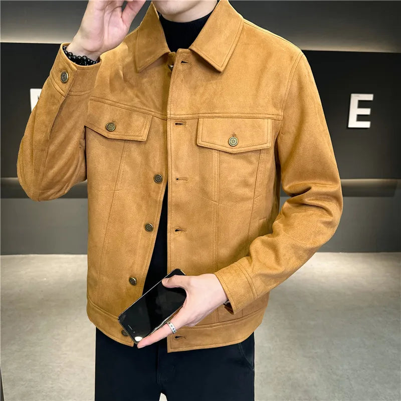 Kessoro Men's Solid Velvet Jacket — view 2