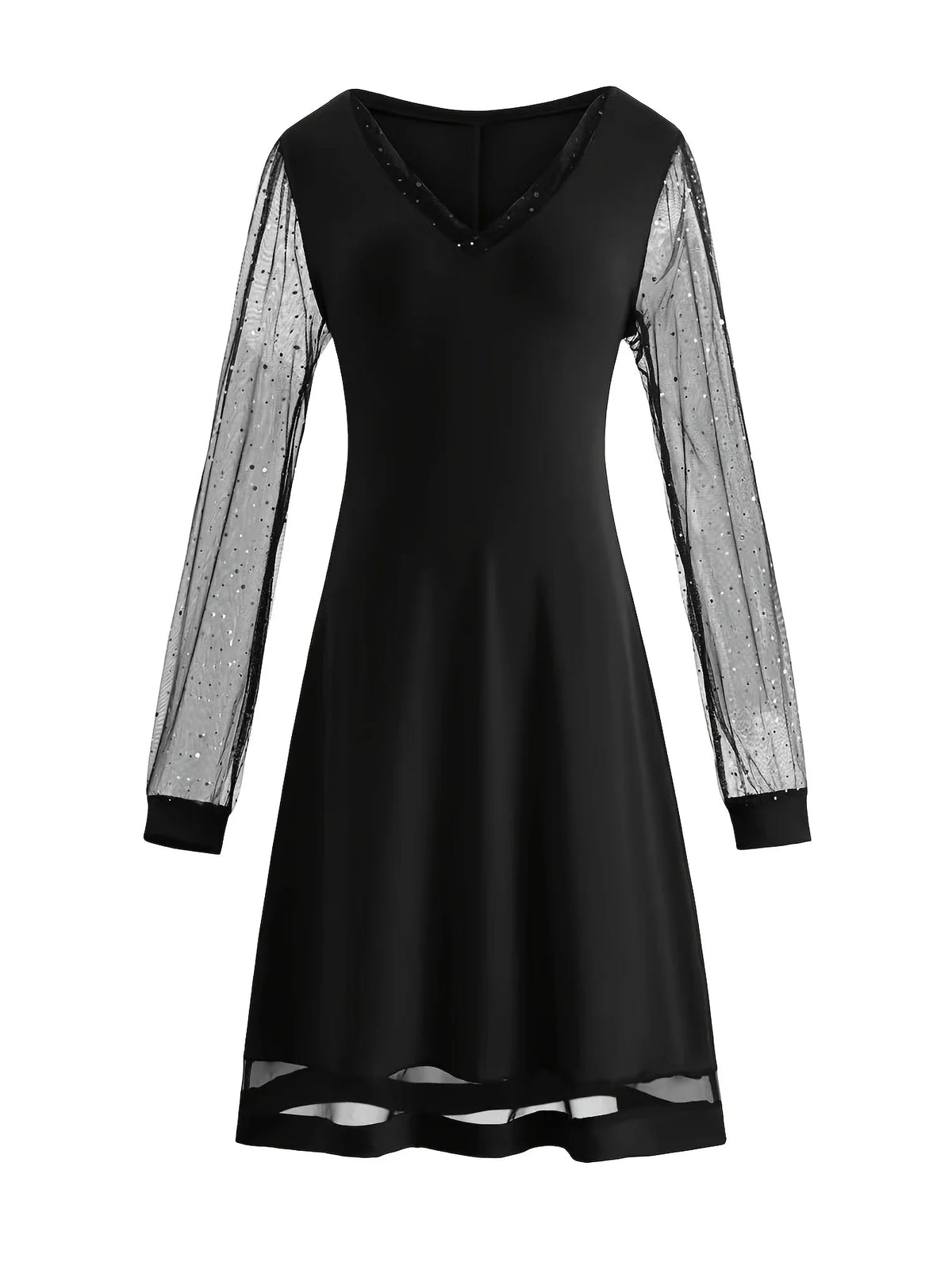 Kessoro Women's Patchwork Polyester Dress — view 3