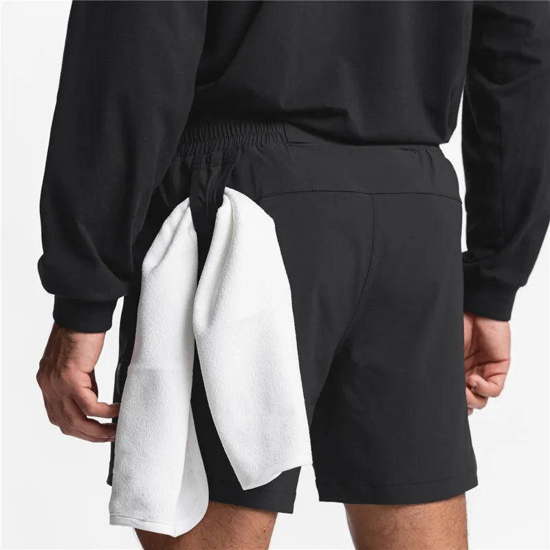 Kessoro Men's Camo Print Drawstring Casual Shorts — view 3
